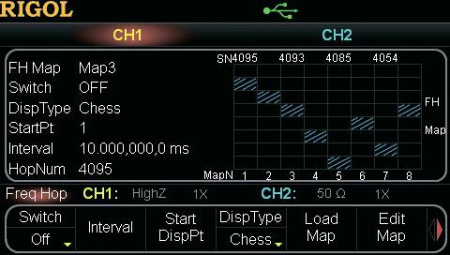 Программная опция скачкообразного изменения по частоте Rigol DG5-FH купить по низкой цене | МАКСПРОФИТ