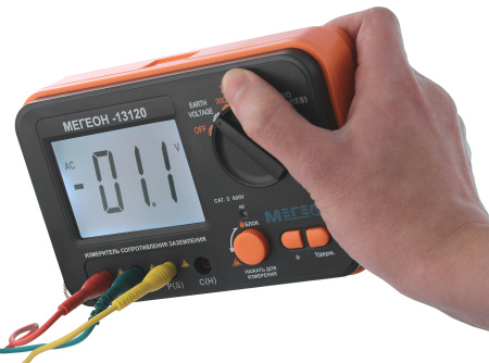 Омметр (измеритель сопротивления заземления)  МЕГЕОН 13120 купить по низкой цене | МАКСПРОФИТ